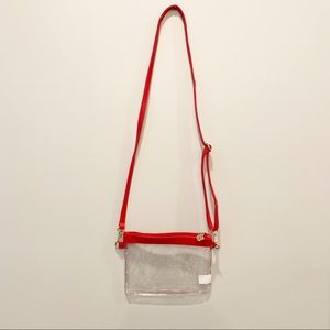 THE ROYAL STANDARD | Clear Crossbody in RED